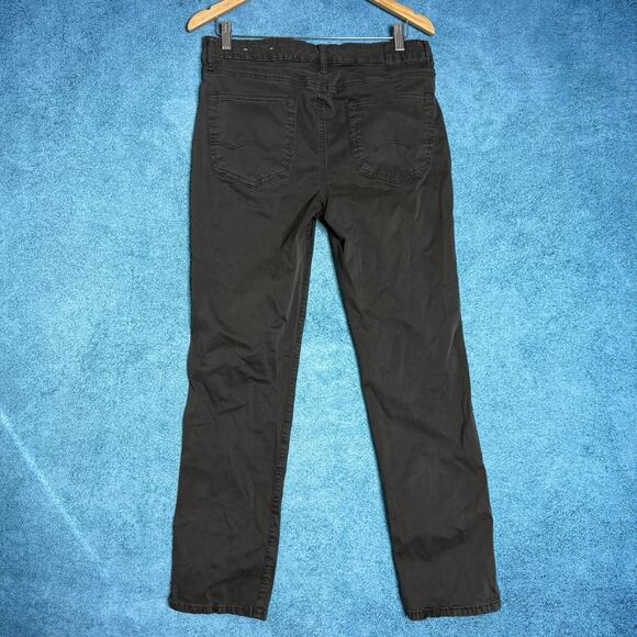 American Eagle Jeans Mens 31x30 Slim Straight Flex Stretch Gray Dark Wash - Picture 9 of 16